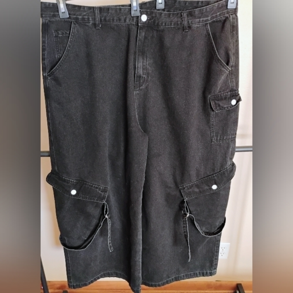 Cider Jeans Black Extra Wide Legs 4X "Happy Hour"